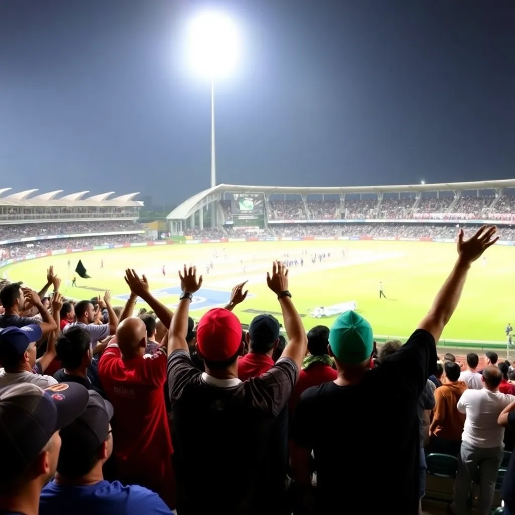 Exciting moments from PBKS vs DC cricket match with fans cheering in the stadium