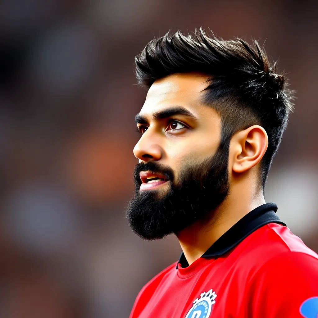 Social media buzz showing Virat Kohli trending on X Twitter, Instagram, and Google with fan comments and likes
