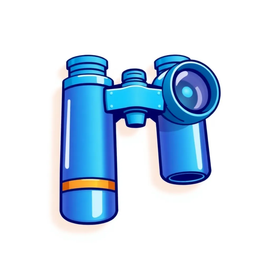 Icon of blue binoculars