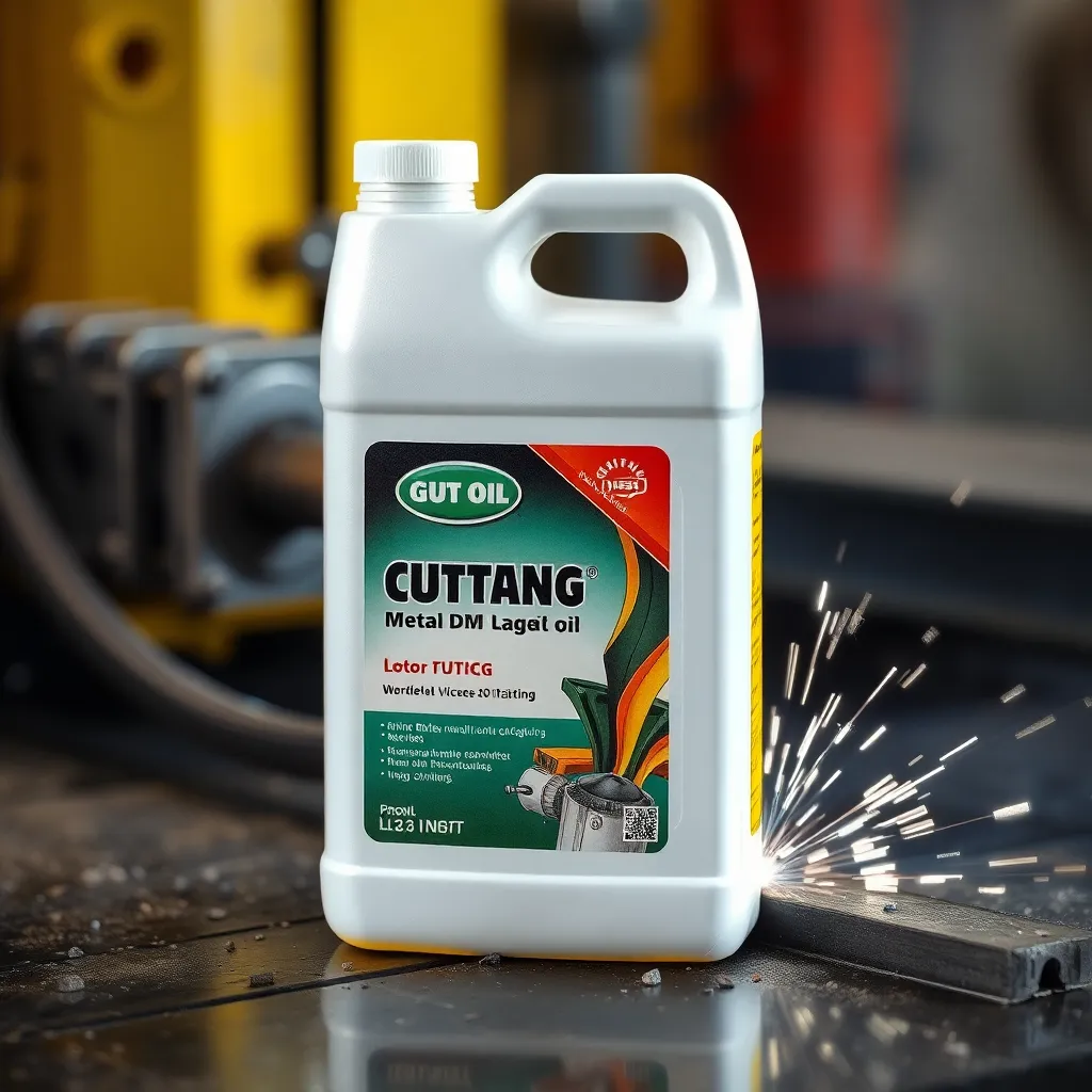 Cutting oil, lubricant used in metal cutting processes to cool and lubricate
