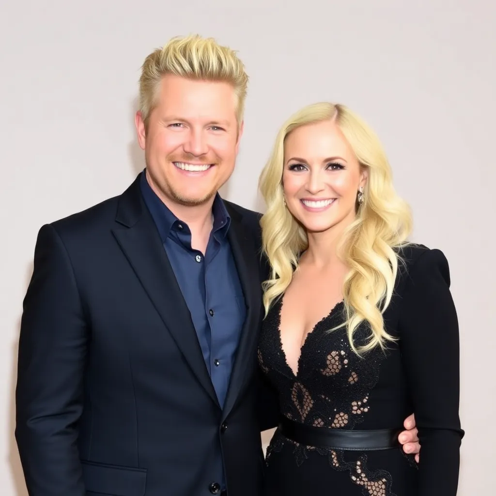 Photo of Blake Shelton and Gwen Stefani smiling dressed formally