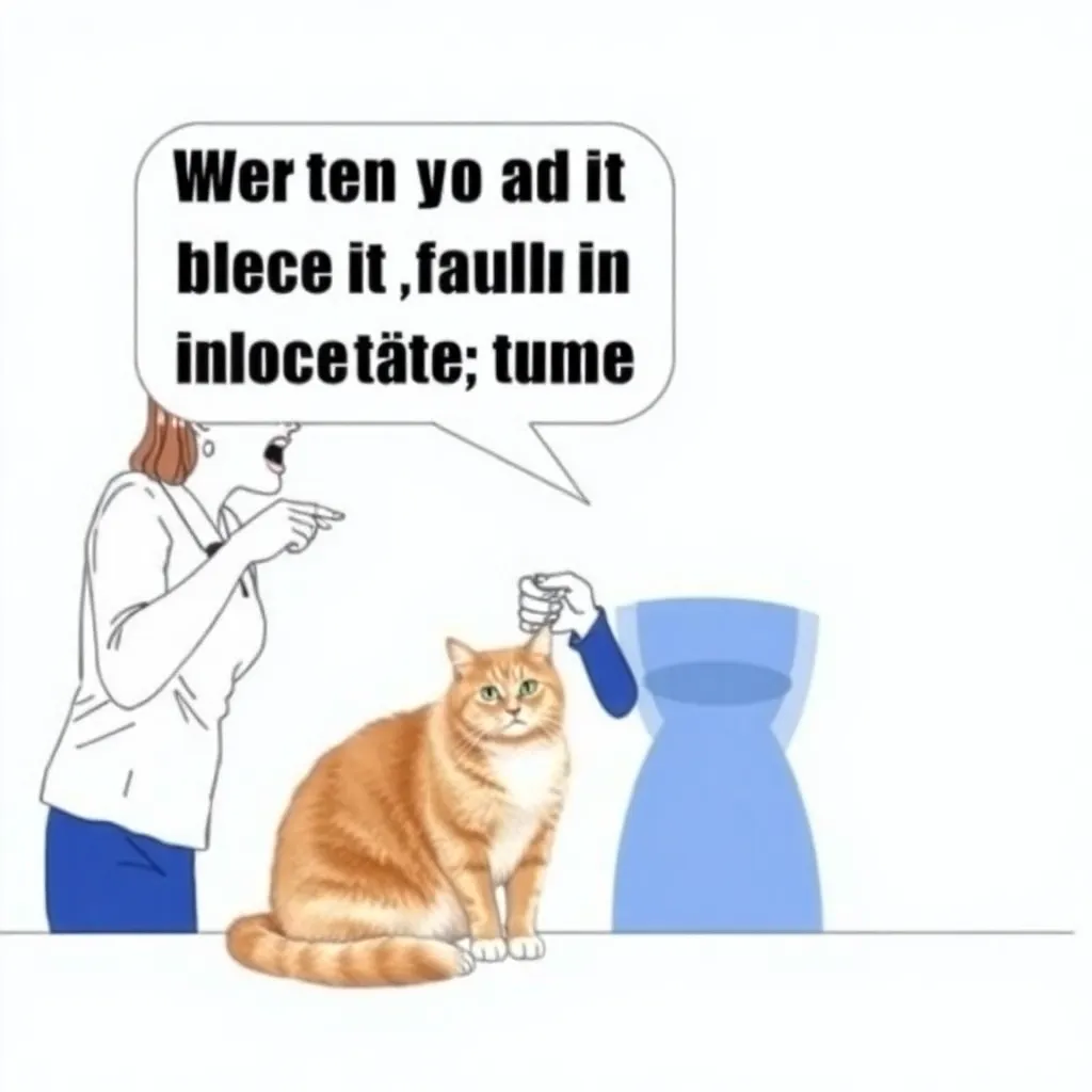 Woman yelling at cat meme template with woman pointing and cat sitting at table