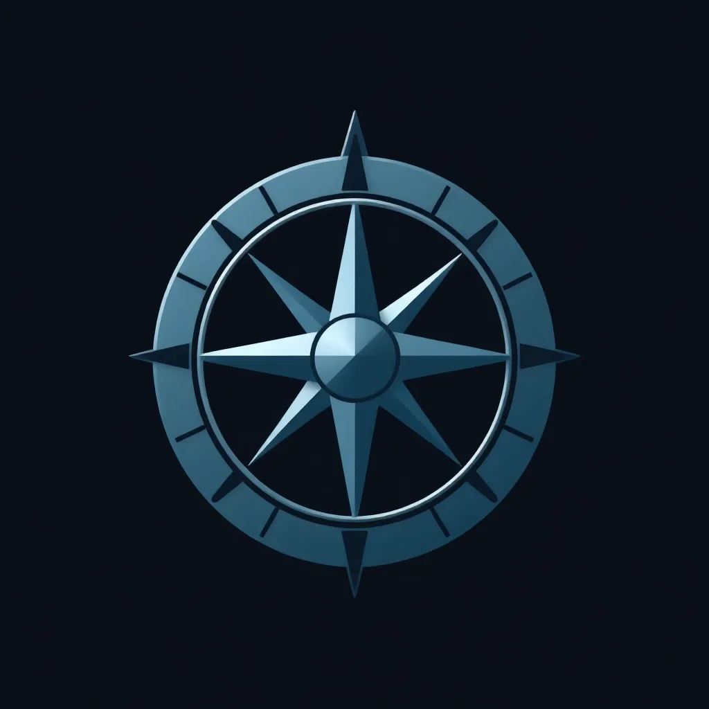 Icon showing direction compass