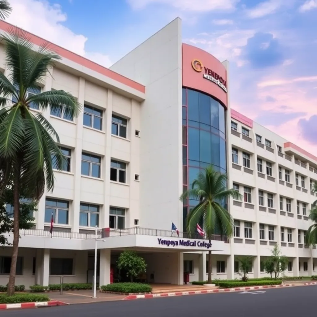 Yenepoya Medical College building in Mangalore