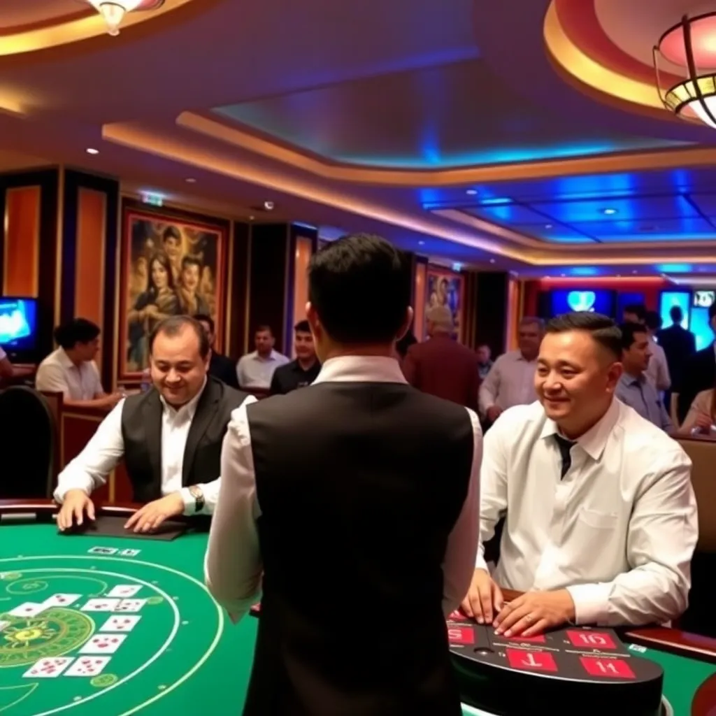 Live casino game session showing Andar Bahar and Sic-Bo with live dealer and players
