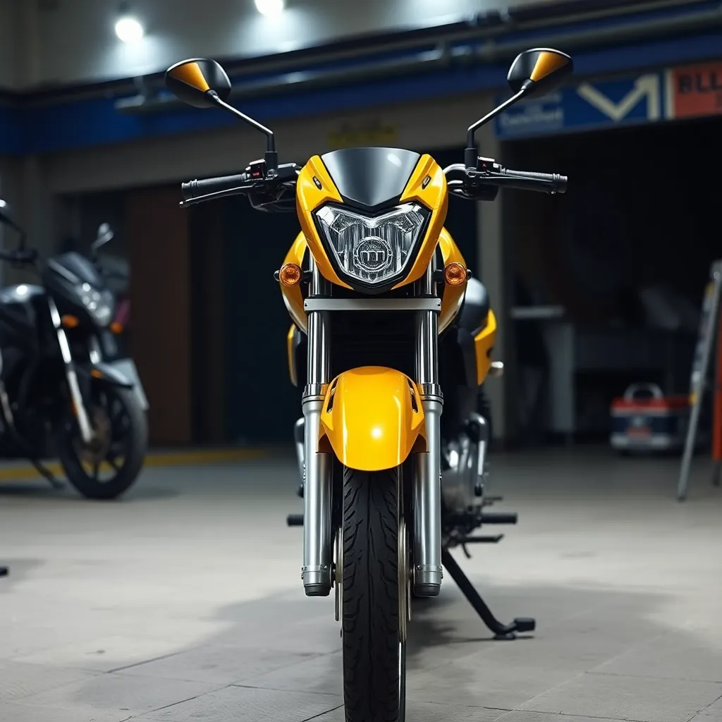 Gambar rantai motor berwarna hitam dan kuning emas