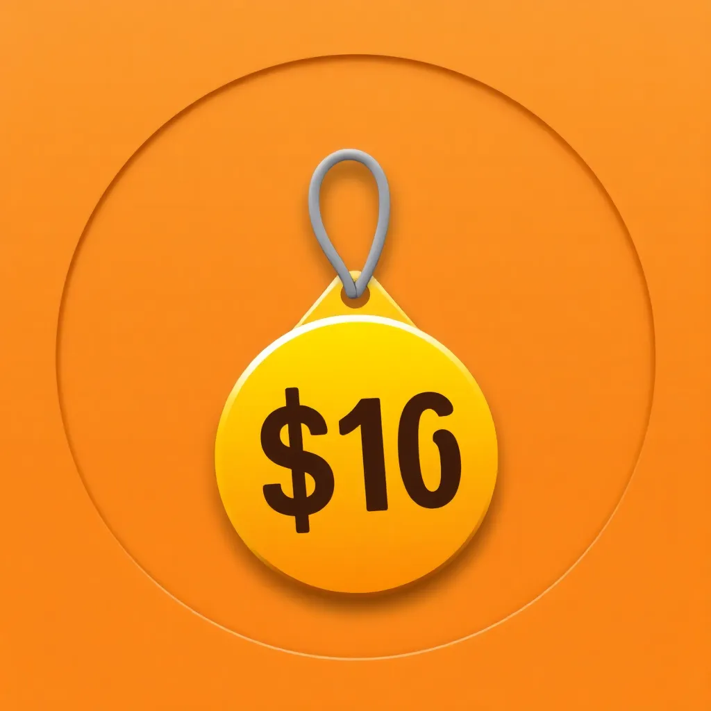 Icon of a price tag representing affordable pricing