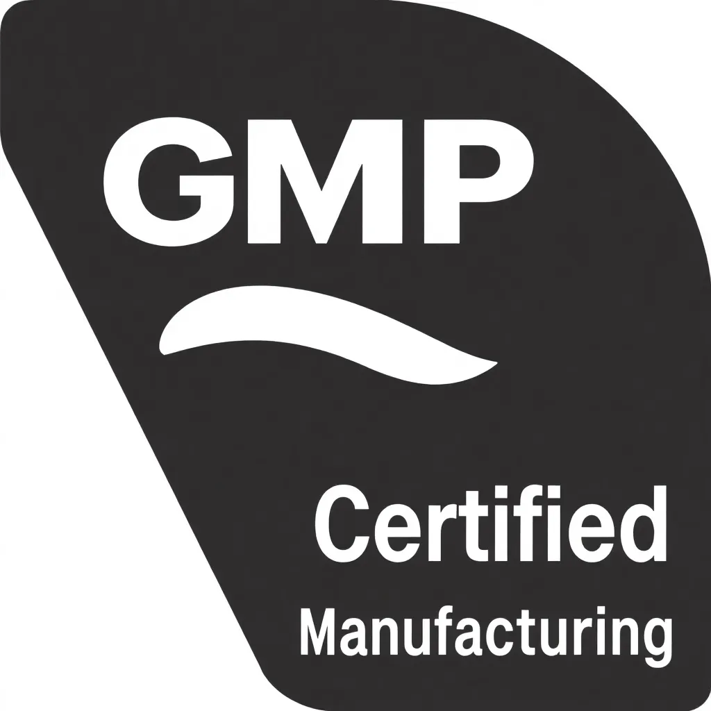 GMP Certified Manufacturing seal icon