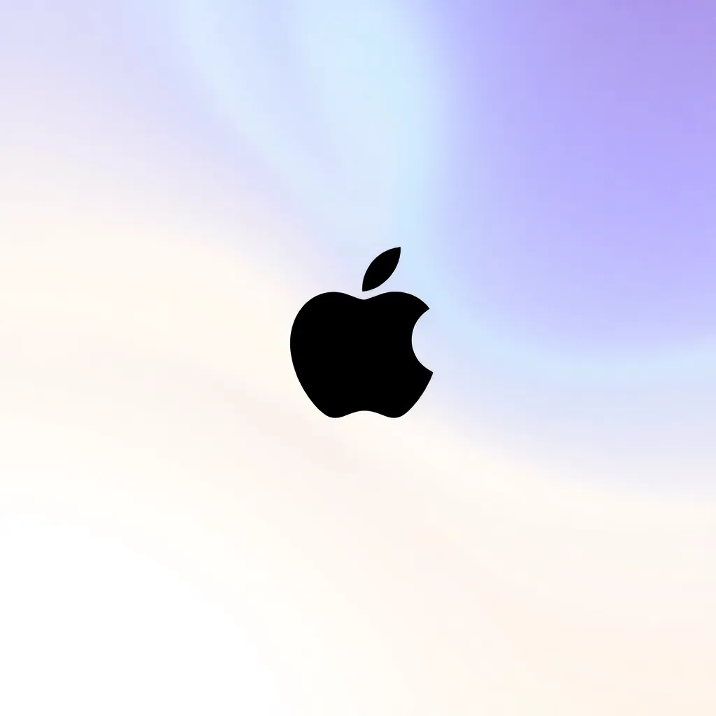 macOS logo black on white background