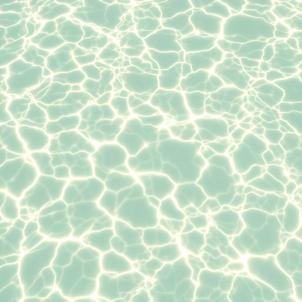 Water surface with light green and beige tones