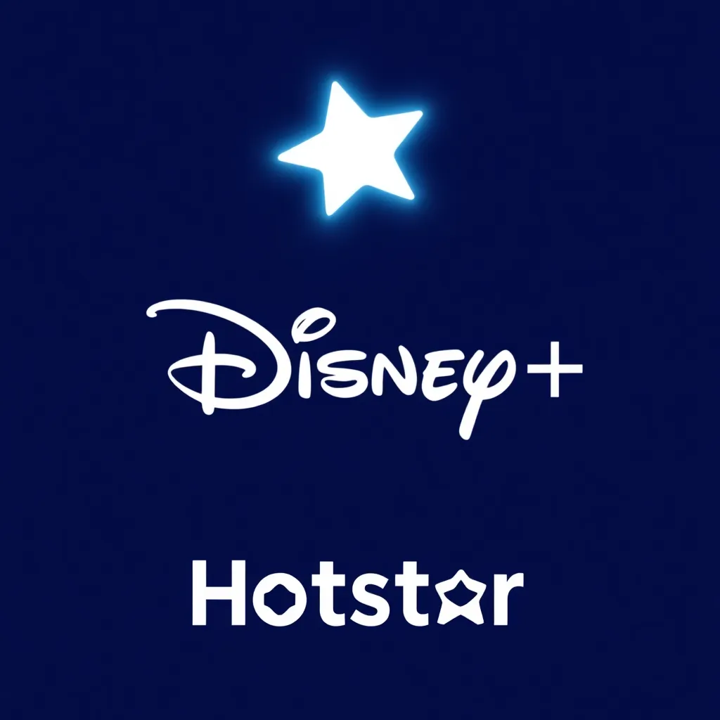 Disney+ Hotstar logo in blue and white