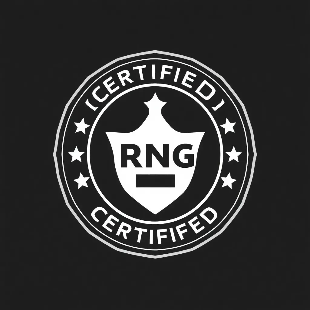 Certification badge icon representing RNG certified games