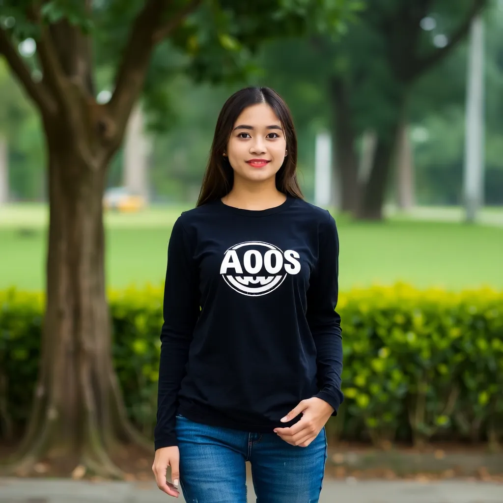 Black long sleeve t-shirt with quality cotton material