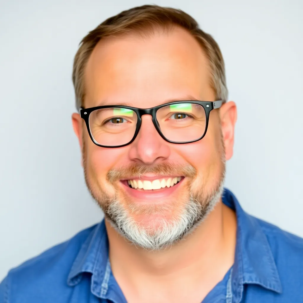 Portrait of a man with glasses