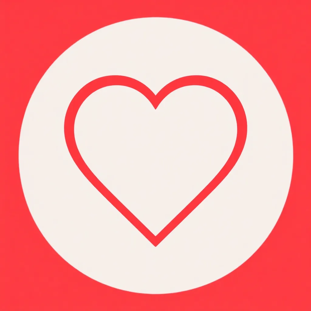 Icon of a red heart symbolizing kindness and compassion