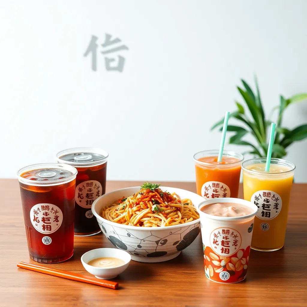 Office meal package with five noodles and five drinks