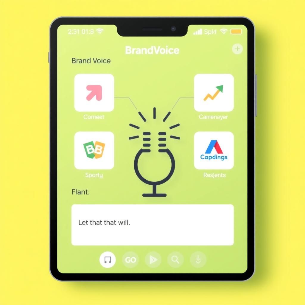 BrandVoice AI interface with brand voice maintenance