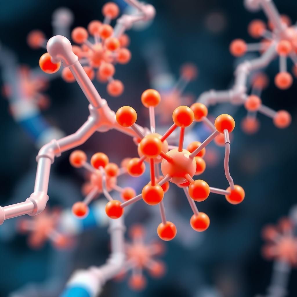 AI-driven drug discovery process showing molecular interactions