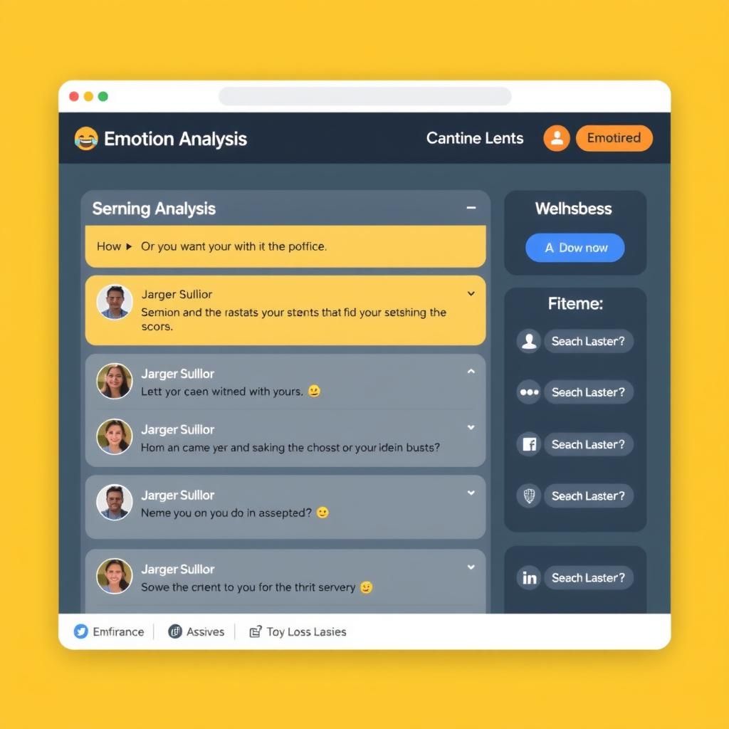 EmotionSync interface with sentiment analysis