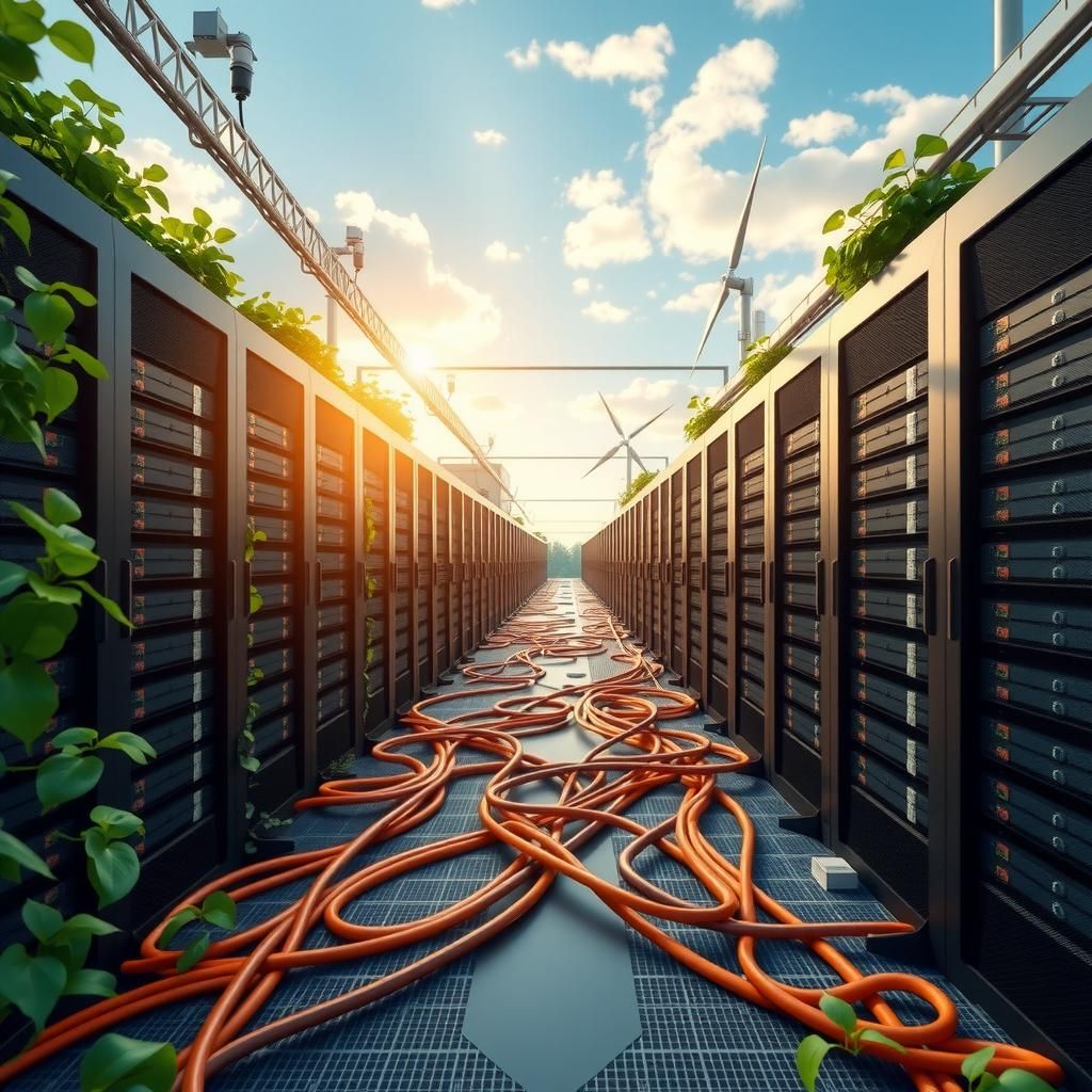 A green data center powered by renewable energy