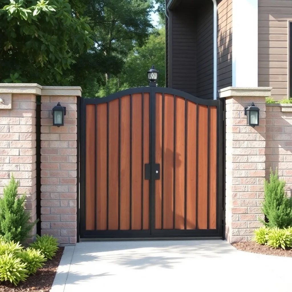 A secure and stylish entry gate