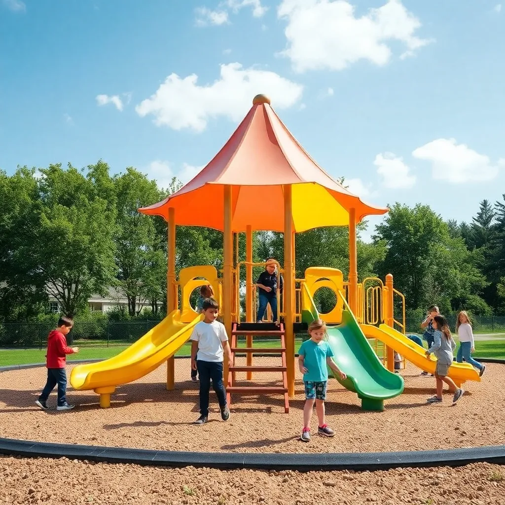 Open playground for kids