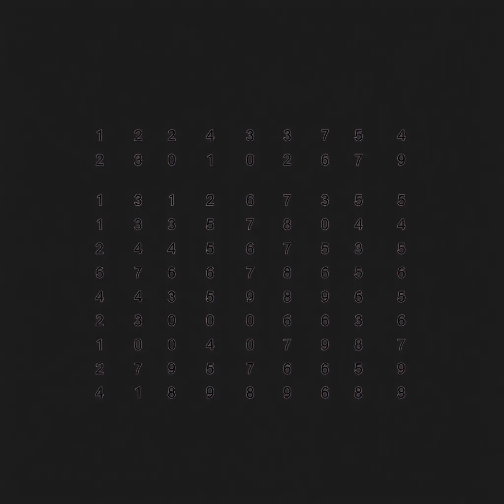 Illustration of a matrix with rows and columns