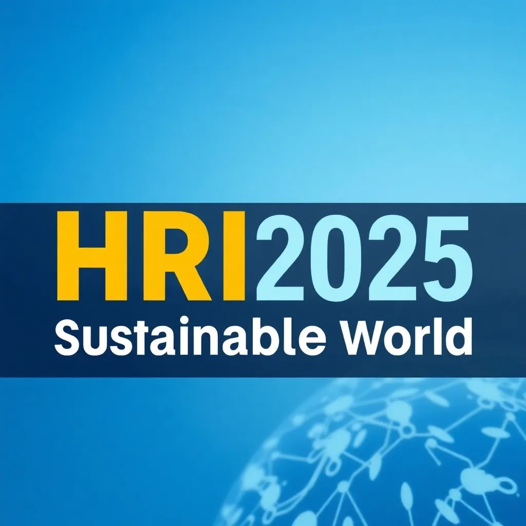 HRI2025 - Robots for a Sustainable World event banner