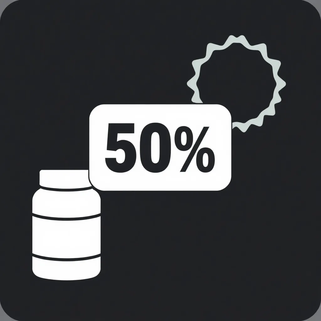 Icon representing discount