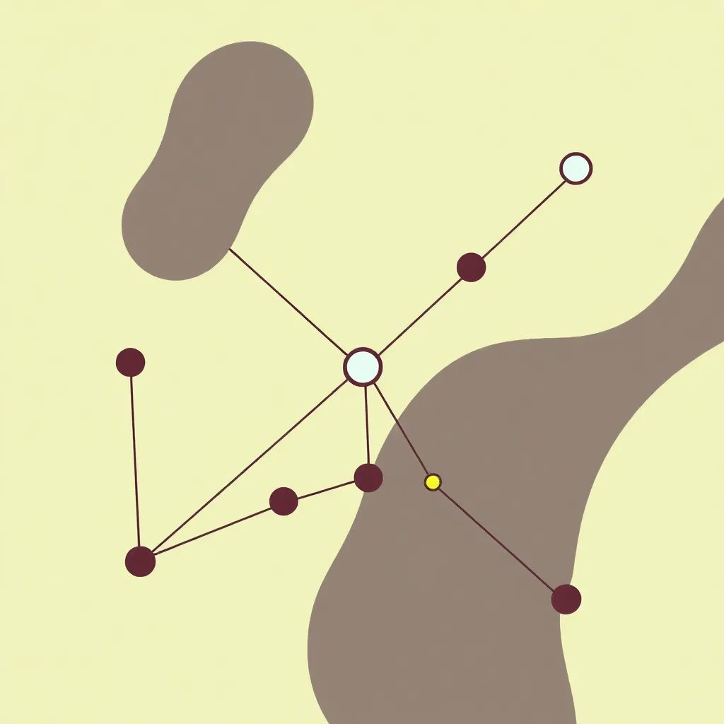 Illustration of a graph with nodes and edges