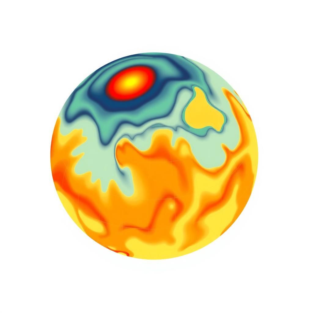 AI model predicting extreme weather patterns for climate change mitigation