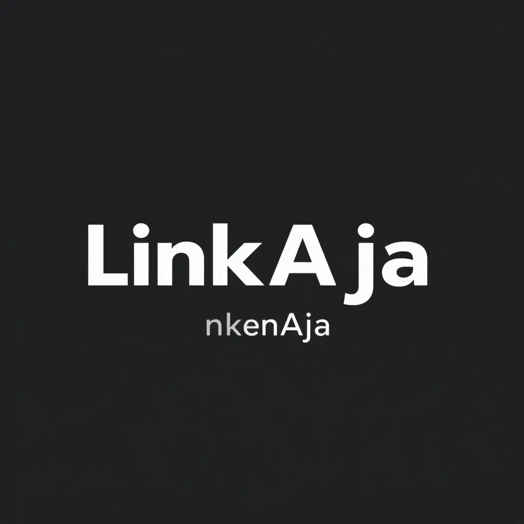 Logo LinkAja berwarna merah dengan tulisan LinkAja