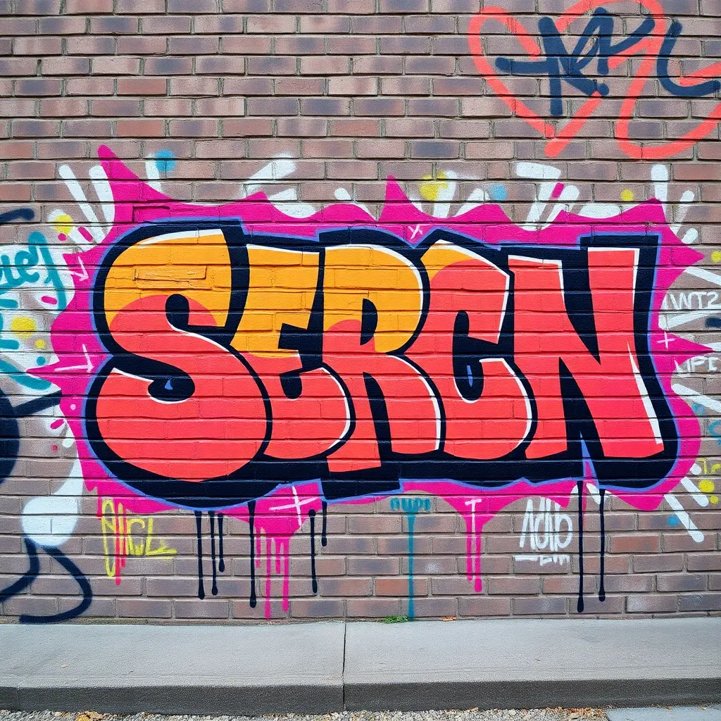 Article 3 image of urban graffiti art on brick wall with vibrant colors