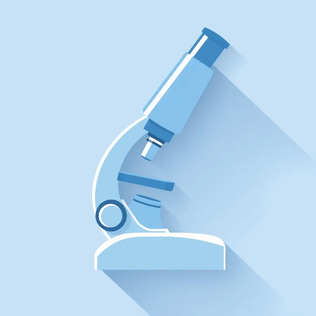 Stylized microscope icon