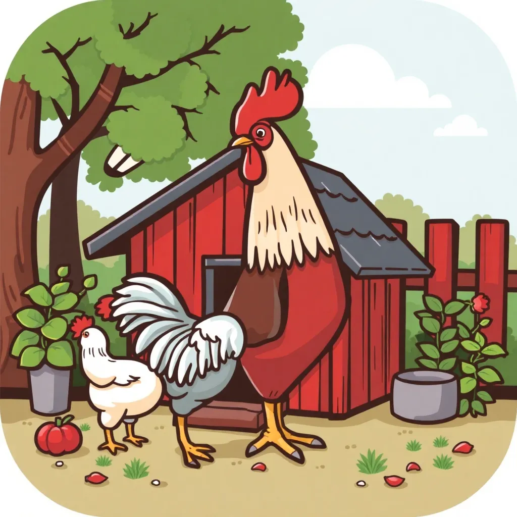 ChickFinTrack icon red chicken house