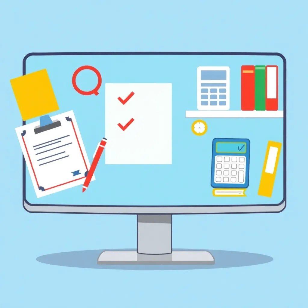 Professional CPD tracking illustration with badges and certificates