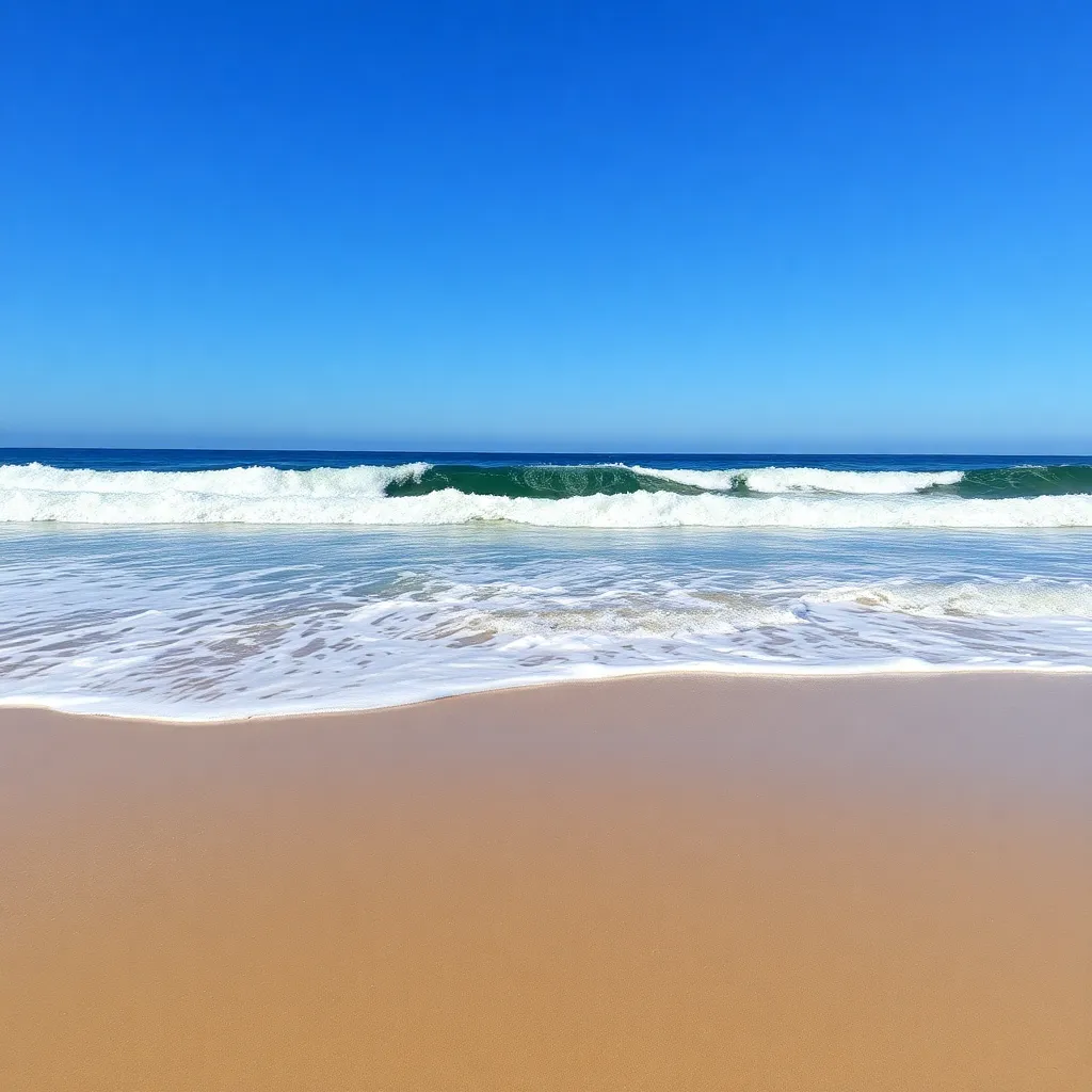 Gallery image 4: beach with waves and blue sky
