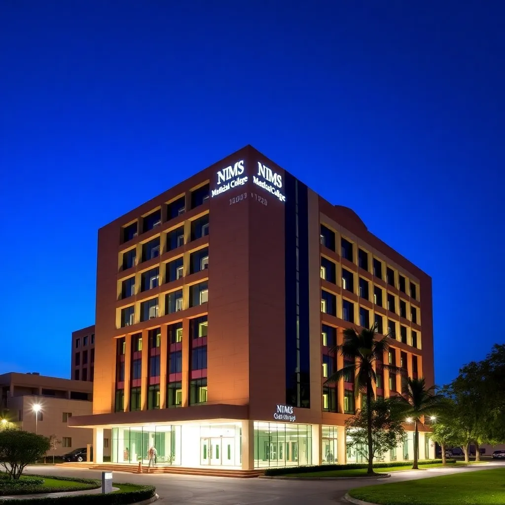 NIMS Medical College building in Jaipur