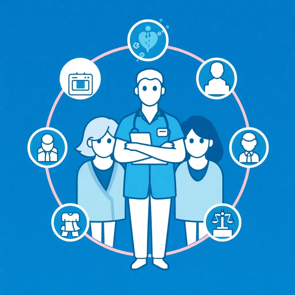 Support team icon representing end-to-end medical tourism support