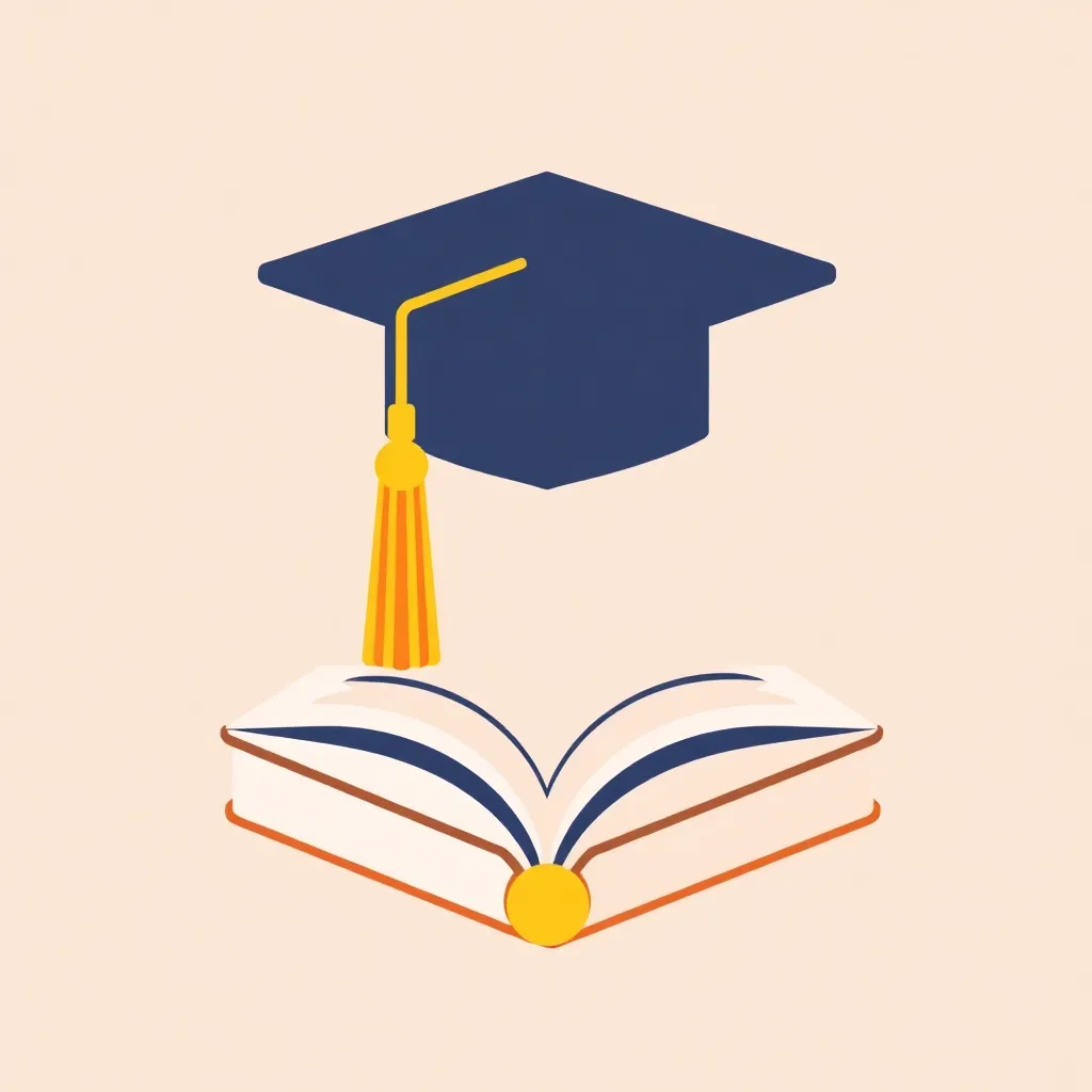 Icon of a graduation cap on top of an open book representing academic eligibility