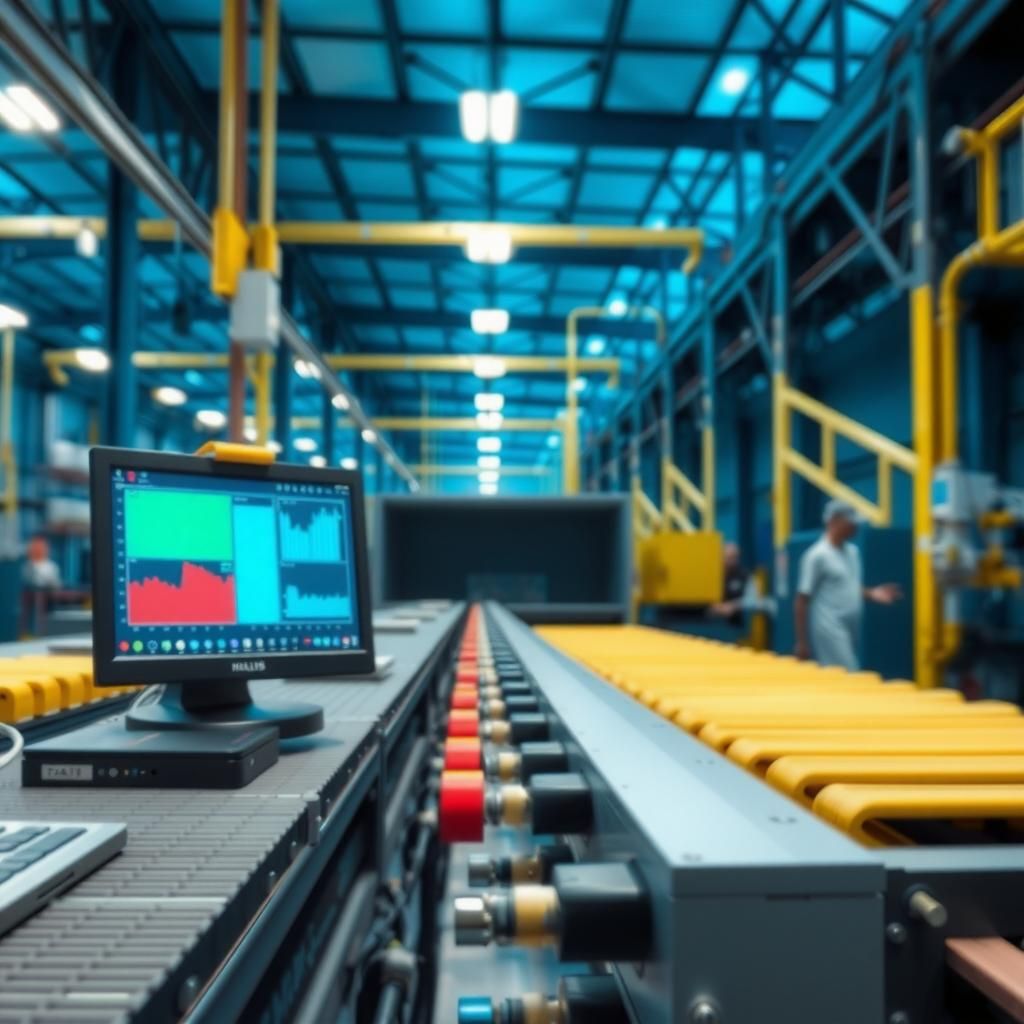 AI in manufacturing monitoring production line