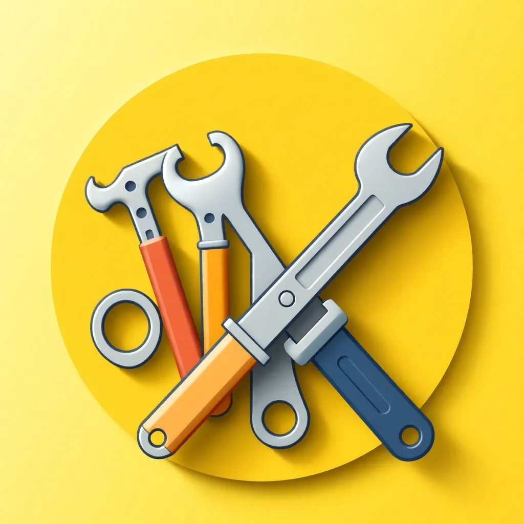 Icon of tools representing easy and professional installation