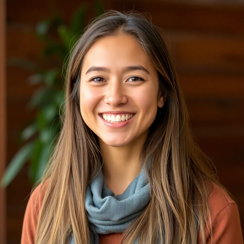 Avatar of customer 3, smiling person with long hair