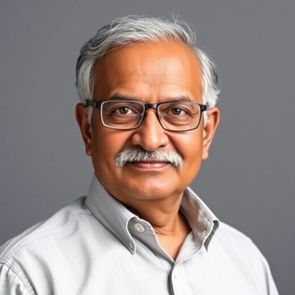 Portrait photo of Dr Arunava Ray in grey background
