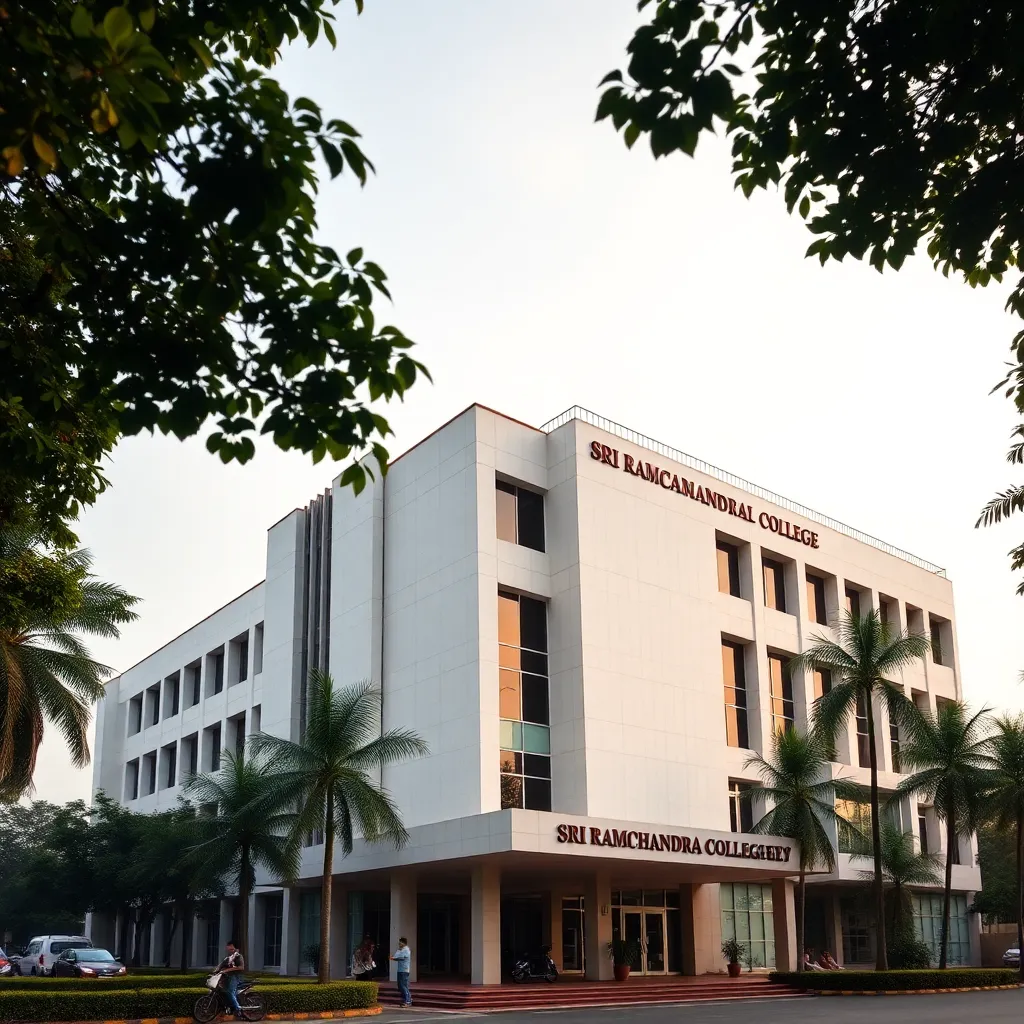 Sri Ramachandra Medical College building in Chennai