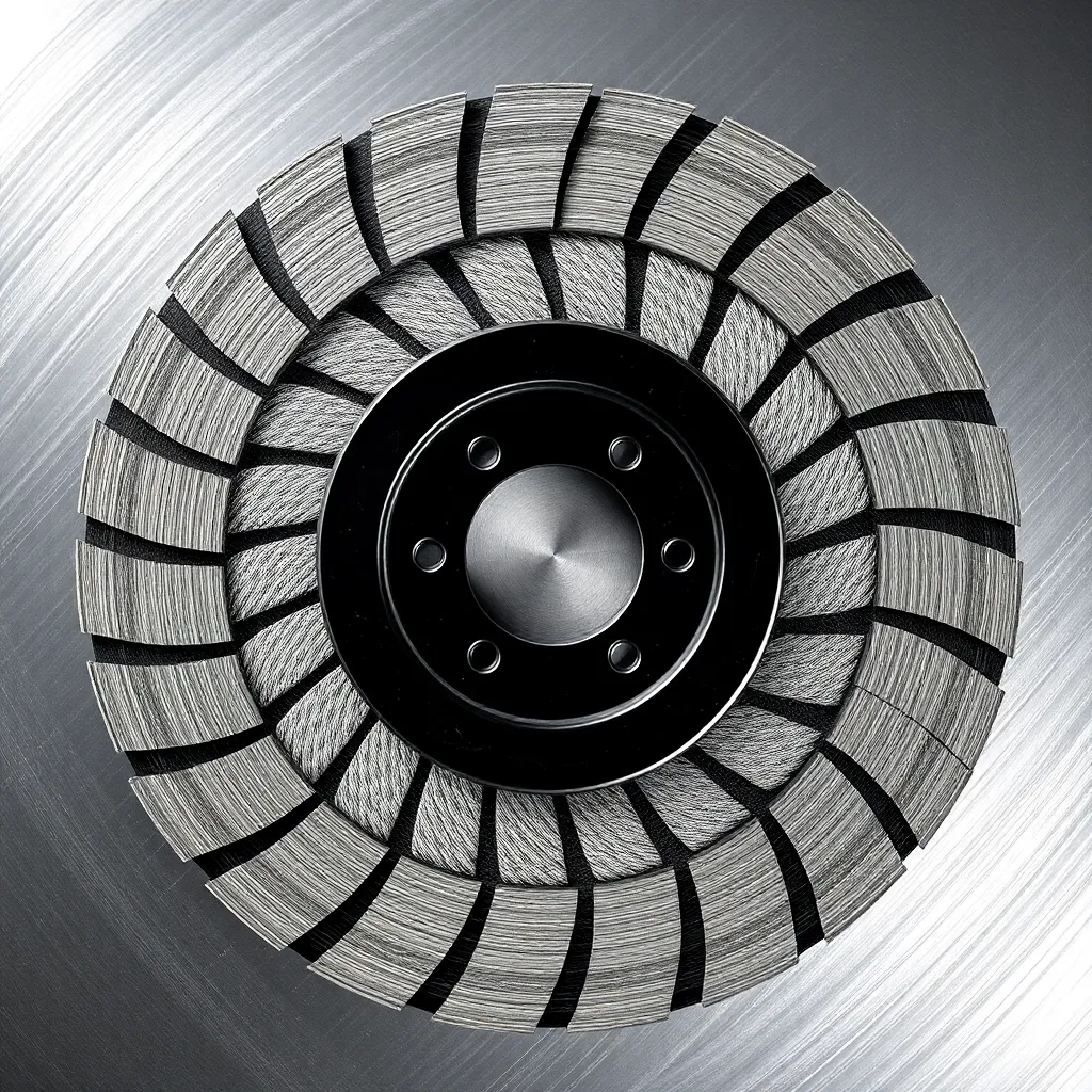 Flap Disc, circular abrasive disc with layered flaps for grinding and finishing metal surfaces
