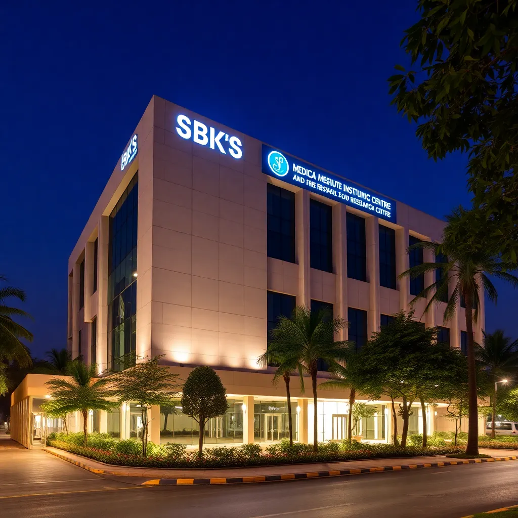 SBKS Medical Institute and Research Centre building in Vadodara