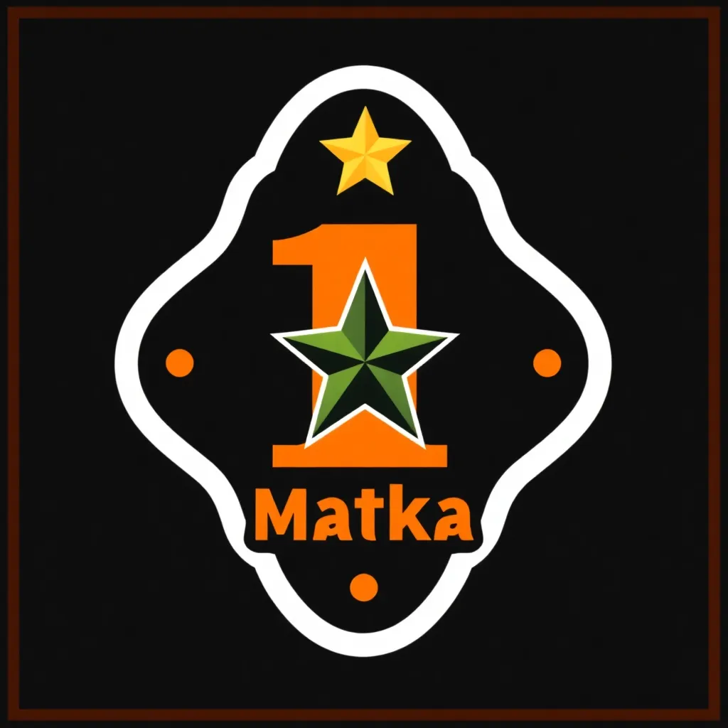 Main Market Matka logo, stylized number 1 with star
