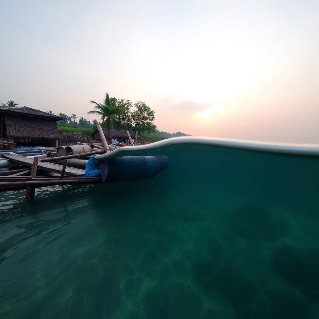 Sekelompok pemancing berkumpul di dermaga dengan peralatan memancing lengkap dan suasana ceria