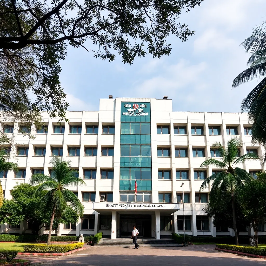 Bharati Vidyapeeth Medical College building in Pune